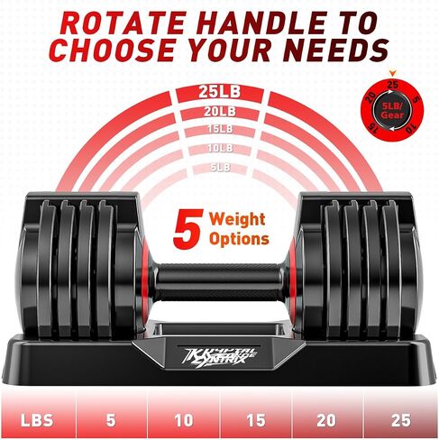 25/55lbs Adjustable Dumbbells Set, Dumbbells with Anti-Slip Metal Handle for Exercise & Fitness Fast Adjust Weight for Full Body Workout Fitness in Saudi Arabia