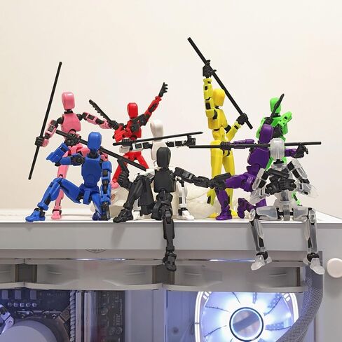 T13 Action Figure Set, 10PCS Robot Action Figure 3D Printed Toys Lucky Titan 13 Action Figure with Multiple Accessories, Dummy 13 Multi-Jointed Movable, Gifts for boys and girls (Requires Assembly) in Saudi Arabia