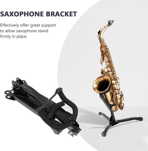 حامل ساكسفون قابل للطي من TIDTALEO حامل ثلاثي القوائم خفيف الوزن لأدوات ألتو وتينور، تصميم مريح محمول، سهل التخزين والنقل in Kuwait