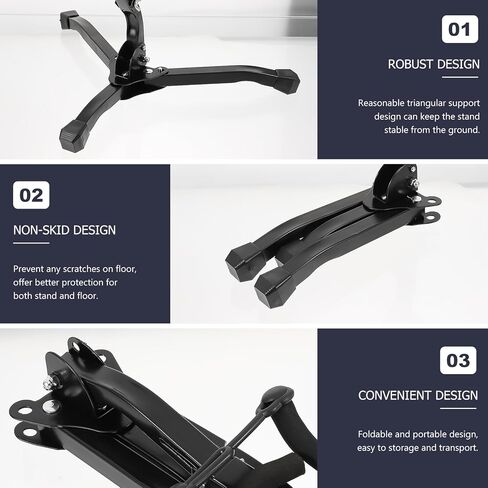 حامل ساكسفون قابل للطي من TIDTALEO حامل ثلاثي القوائم خفيف الوزن لأدوات ألتو وتينور، تصميم مريح محمول، سهل التخزين والنقل in Kuwait