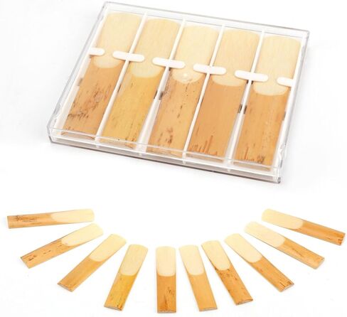 10 قطع من قصب ألتو ساكس، 7 × 1.6 سم من قصب الساكسفون الطبيعي ملحقات الآلات الموسيقية للساكسفون من أي حجم (القوة 3.0) in Kuwait