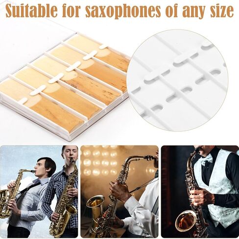 10 قطع من قصب ألتو ساكس، 7 × 1.6 سم من قصب الساكسفون الطبيعي ملحقات الآلات الموسيقية للساكسفون من أي حجم (القوة 3.0) in Kuwait