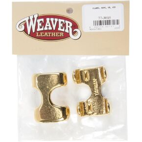 Weaver Leather Bagged 26 Rope Clamps, Solid Brass