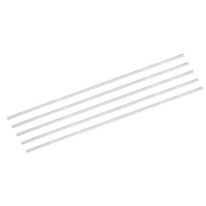 DMiotech 5 Pack Aluminum Round Rod Bar 8mm Diameter 500mm Length for DIY Craft Model Plane