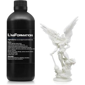 Uniformation 8k 3D Printer Resin PLA Plant Based Resin,Biodegradable 405nm UV Curing Photopolymer Rapid for 4K 6K 8K LCD/DLP/SLA 3D Printer Space Black 2kg