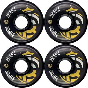 Devaskation Bankroll x4 Outdoor Quad Skate Wheels - Roller Skate Wheels for Concrete, Sidewalks, & Roads