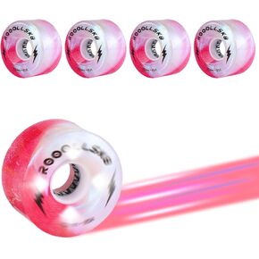 Roller Skate Wheels Light up Skate Wheels Indoor and Outdoor Glow Quad Skate Wheels 85A 62MM