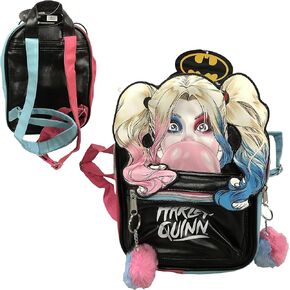 William Lamb Batman Harley Quinn Backpack, Black, Kids Regular