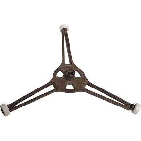 Microwave Turnpiece Holder for 9.6 Inch Microwave Oven Glass Flat Turntable Plate, Rotating Ring Roller Glass Plate Tray Support Holder, Triple Arm Rotating Support with Wheels (Roller Dia 14mm)