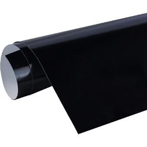 12" x 150 ft (50YD) Roll of Matte Black Repositionable Adhesive-Backed Vinyl for Craft Cutters, Punches and Vinyl Sign Cutters