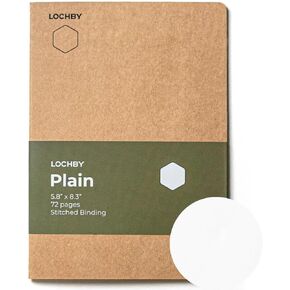 A5 Notebook | Fountain Pen-Friendly 68gsm Tomoe River Paper | Soft Brown Cover | Field Journal Refill | For Travelers, Work, School, and Journaling (72 Pages)