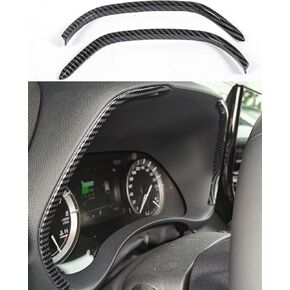 YAKANEY for Toyota Highlander 2024 2023 2022 2021 2020 Dashboard Instrument Panel Trims, Sporty Interior Carbon Fiber Grain Cover Accessories for Highlander 2020-2024-Carbon