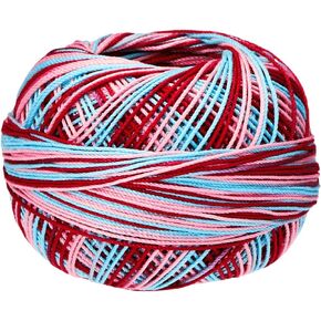 Handy Hands Lizbeth Egyptian Cotton Crochet, Tatting, Knitting Thread Lace Size 10 (25 Grams 122 Yards) – HH10118, Bubble Gum Mix