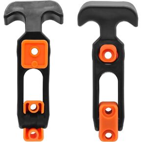 BokWin 2 Pcs Rubber Draw Latch T Handle,7.87 Inch Flexible Hasp Latch for Tool Box Golf Cart Cooler(Black)