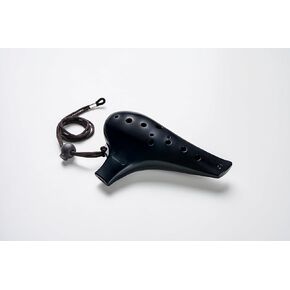 Myeongchang Ocarina for Beginner 12 Hole Alto C Musical Instrument (Black)