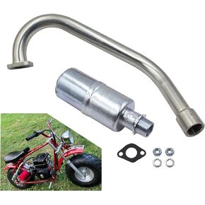 LOSTAR Exha-ust Pipe With Muffler For Coleman CT200U-EX Camo 196cc / 6.5HP Gas Mini Bike