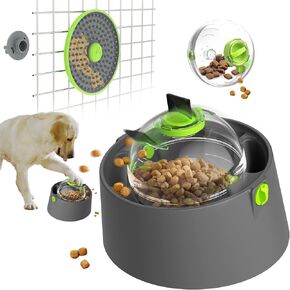 AsFrost 3 in 1 Puzzle Dog Feeder, Portable & Rotatable Dog Food Puzzle Feeder, Adjustable Dog Slow Feeder Toys for Dog Boredom & Interactive IQ Training Enrichment Toys Interactive Game Gifts in Kuwait