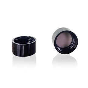 Magnakoys 18-400 Black Phenolic Teflon (PTFE) Caps for Vials (Pack of 25)