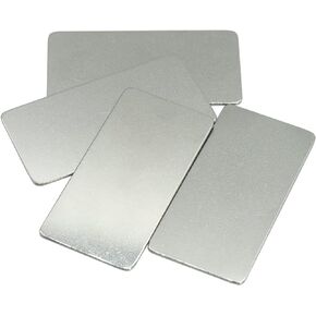 StayMax Stainless Steel Engraving Blank Tags Rectangle Stamping Blanks Blank Metal Plate 25 Pack 1x2Inch