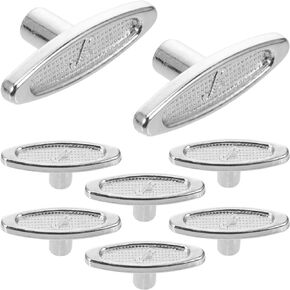 Musical Movement Key Music Box Winding Key, Silver Metal Winder T Bar Replacement Winding Keys for Windup Jewelry Music Box Kit 8pcs 10mm Wind Up Musical Mechanism