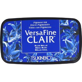 Tsukineko, VersaFine Clair, Full Size Ink Pad, Blue Belle