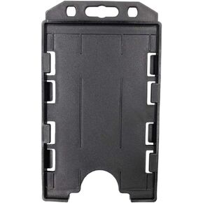 Fallen One 2 Pack Plastic ID Badge Holder, Vertical, Double Sided