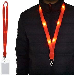 LED Light Up Flashing Cruise Lanyards Keychain Key Holder Neck Straps Gifts Party Favors Necklace