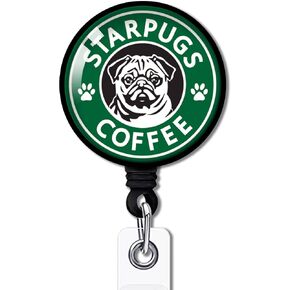 YAZMEEN Need More Coffee Retractable Badge Reel with Alligator Clip Funny ID Badge Holder for Office Worker Funny Coffee Badge Funny Sloth Badge Clear Card Holder for Nurse Doctor Teacher Student in Kuwait