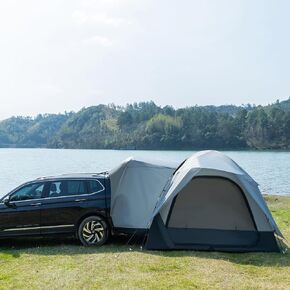 GARDIMAX 6 Person SUV Tent for Camping, Double Layer PU3000mm and UPF 50+ UV Waterproof Car Tents, Includes Rainfly and Storage Bag, 10FT L x 10FT W