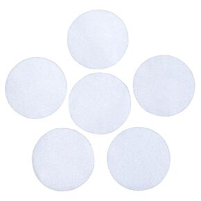 This Season's Colors White Adhesive Felt Circles: Variety of Sizes: 2", 3", 4" or 5" Wide; Die Cut Felt Stickers for DIY Projects & Professional Craft Finishing (Single Package of 5, 5 Inch Circles)