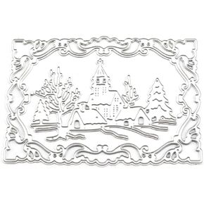 قوالب قطع من سلسلة Longdex لعيد الميلاد قالب استنسل معدني ثلاثي الأبعاد لصنع بطاقات قصاصات الألبوم بنفسك in Kuwait