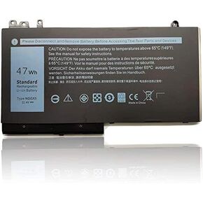 FLIW NGGX5 Replacement Battery Compatible with Dell Latitude E5270 E5470 E5570 (P48F001) Precision M3510 Series Notebook JY8D6 954DF 0JY8D6 451-BBUM 451-BBUJ RDRH9 [11.4V 47Wh]