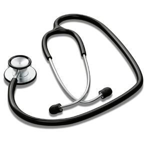 HCS Red Stethoscope, Premium Stainless Steel - Dual Head, Medical Grade Stethoscopes for Nurses, Doctors, Veterinary - 22 inch Tubing