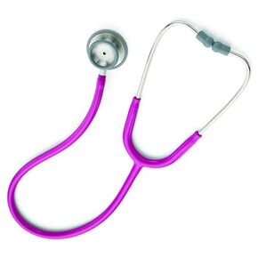 Welch Allyn Adult Professional Stethoscope, Black; 5079-135; Double-Head Chestpiece (Diaphragm and Low-Frequency Bell), Single Lumen Tubing, 28 in.