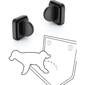 Dog Pee Pad Holder Potty Training Pad Magnetic Wall Holder for Leg-Lifting Dogs & Canine Urine Marking Strong Magnets No More Slipping Pee Pads Fit for Any Size of Puppy Pee Pads (White)