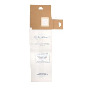 Janitized JAN-EULS-2(3) Paper Premium Replacement Commercial Vacuum Bag Fits Eureka LiteSpeed Models 5700-5739 and 5800-5839 Series, Powr-Flite PF82HF Vacuum Cleaners, OEM# 61820, 63256 & ER419 (Pack of 3)