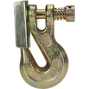 US Cargo Control 3/8 Inch, Grade 70, Clevis Grab Hook with Latch, Working Load Limit 6,600 Pounds
