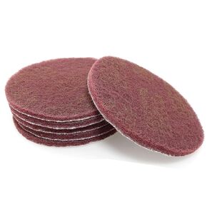 SQXBK 5Inch Scouring Pad 10PCS 320 x 400 Mesh 125mm Sponge Interface Pad Hook Loop Sanding Discs Sander Backing Pads