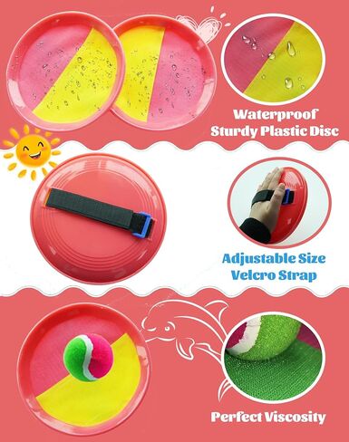 مجموعة ألعاب WINROLA Ball Toss and Catch للألعاب الخارجية للأطفال، ألعاب الفناء ألعاب الشاطئ الألعاب الخارجية لعمر 3 4 5 6 7 8 9 10 سنوات للأولاد والبنات (B-B) in Kuwait