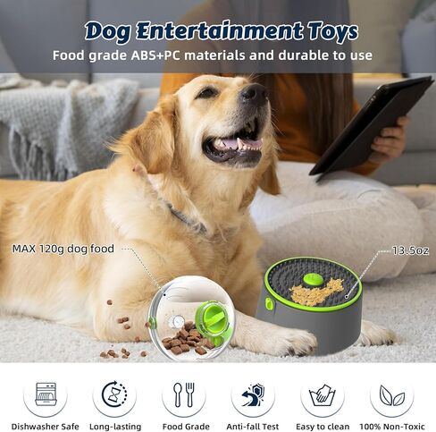 AsFrost 3 in 1 Puzzle Dog Feeder, Portable & Rotatable Dog Food Puzzle Feeder, Adjustable Dog Slow Feeder Toys for Dog Boredom & Interactive IQ Training Enrichment Toys Interactive Game Gifts in Kuwait