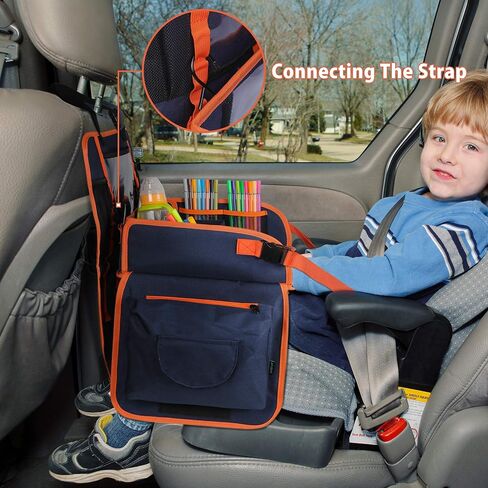 صينية سفر للأطفال من لافيفيرت، صينية لاب لمقعد السيارة للأطفال الصغار، صينية للوجبات الخفيفة، منظم للأنشطة، حامل iPad اللوحي بدون إسقاط لعربة الأطفال، السيارة، الطائرة، رحلة الطريق in Kuwait