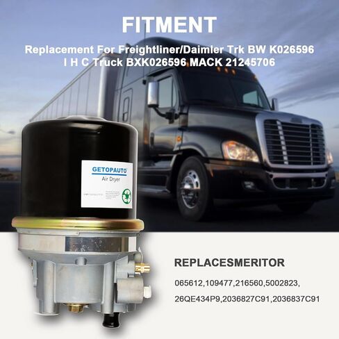 مجموعة مجفف الهواء GETOPAUTO 065612 ADIP تحل محل Bendix 065612، Haldex 109477X in Saudi Arabia