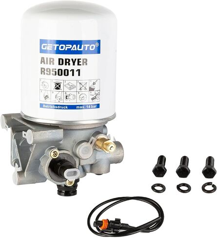 GETOPAUTO R955205 Air Dryer Direct ReplacementDirect Replacement for Meritor Wabc System Saver 1200 Series,12V (TR955205 4324130010) Interior Cab Fresh Air Filter for Peterbilt in Saudi Arabia