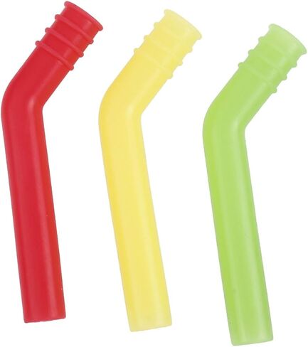 Ruiwaer 3PCS 1/8 1/10 RC Nitro Power Car Truck RC Exhaust Extension Tube Tubing Sleeves Joint Coupler, Red, Yellow, Green in Saudi Arabia