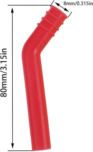 Ruiwaer 3PCS 1/8 1/10 RC Nitro Power Car Truck RC Exhaust Extension Tube Tubing Sleeves Joint Coupler, Red, Yellow, Green in Saudi Arabia