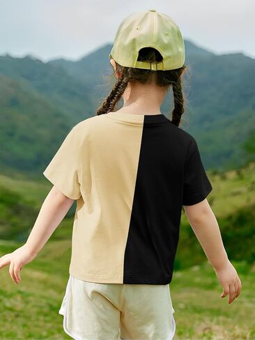 Girl's Summer Shirts Graphic Print Short Sleeve Tee Kid Casual Tops Crew Neck T-Shirt Blouse in Saudi Arabia