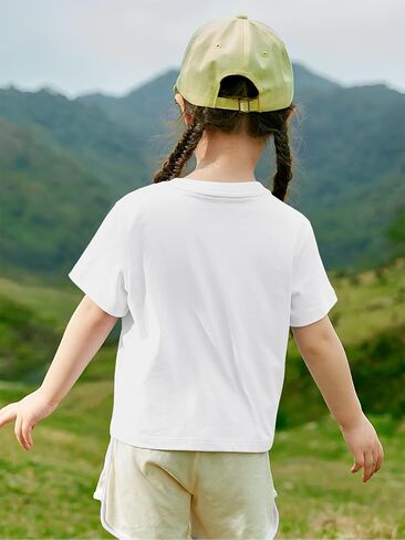 Girl's Summer Shirts Graphic Print Short Sleeve Tee Kid Casual Tops Crew Neck T-Shirt Blouse in Kuwait