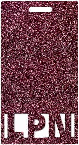 ZBRO الممرضات العملية المرخصة LPN بريق شارة الأصدقاء الأحمر العمودي شارة حامل شارة معرف للممرضة الثقيلة مقاومة للانسكاب ومقاومة المسيل للدموع in Kuwait