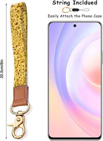 JHJLIB Wrist Lanyard Keychain for Women Girl,Cool Animal Textured Durable PU Leather Hand Wristlet Strap for Key,Car Keys ID Badge Wallet Card Holder Gift - Brown Cowhide in Saudi Arabia