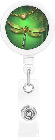 Zelamiee Tribal Ethnic Tie Dye Spiral Retractable Badge Holders with Name Tag Card Reels 360° Swivel Buckle Hanging Key Chain Doctor Volunteer Student Gift in Kuwait